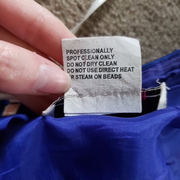 Blue strapless high low gown 1/2 - Picture 14 of 14